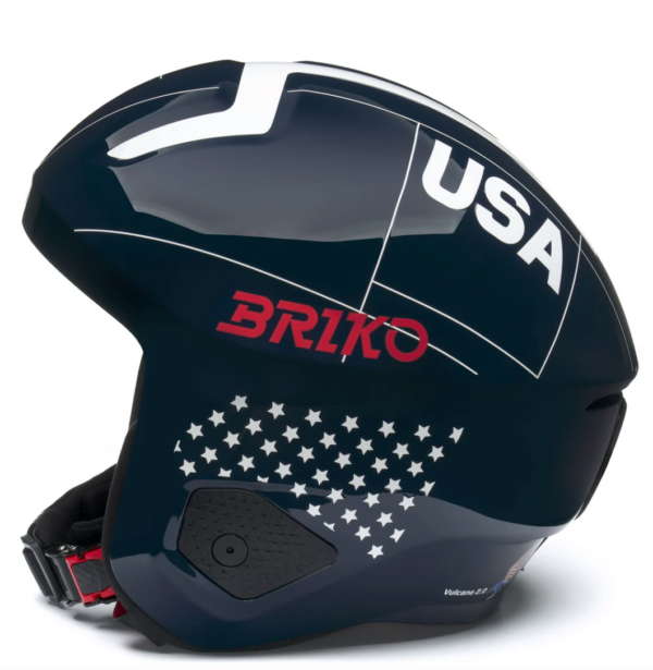 Briko VULCANO FIS 2.0 USA special edition helmet + USA goggles on World Cup Ski Shop 1